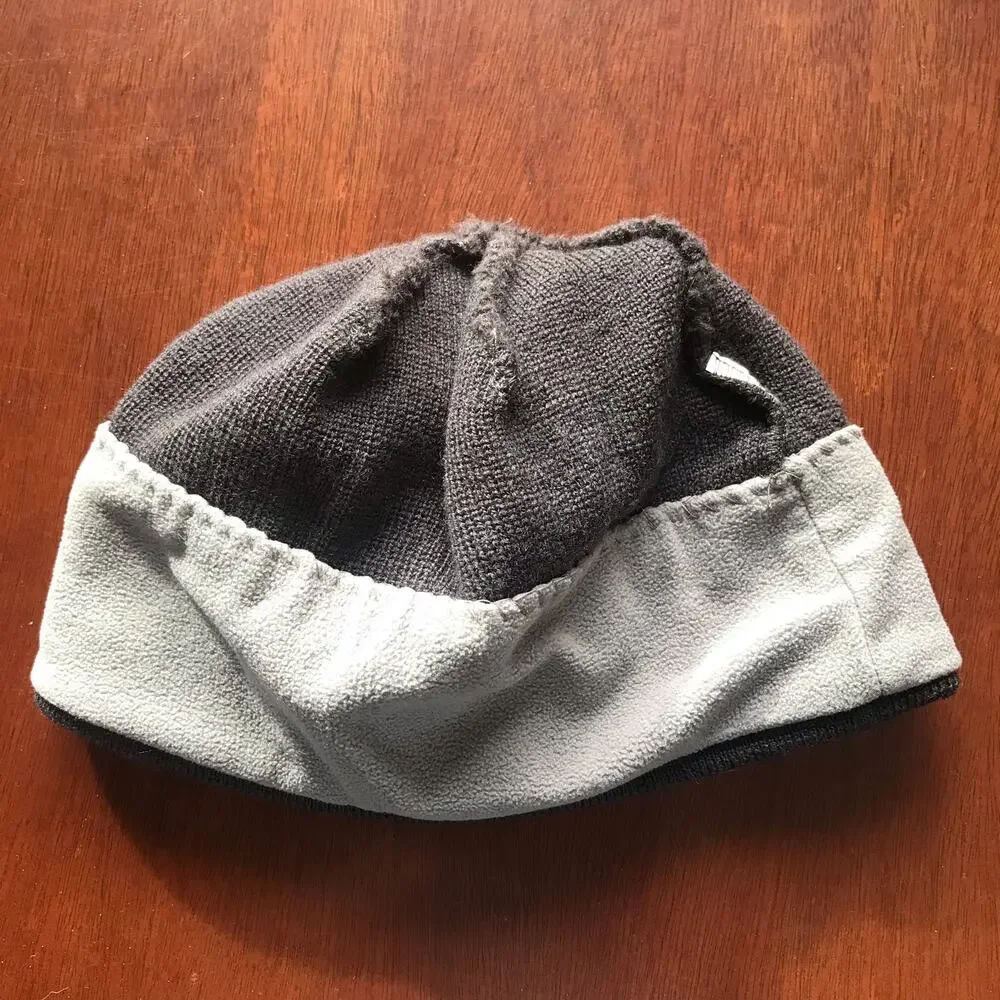 North Face Child's Beanie Black Yellow Hat One Size